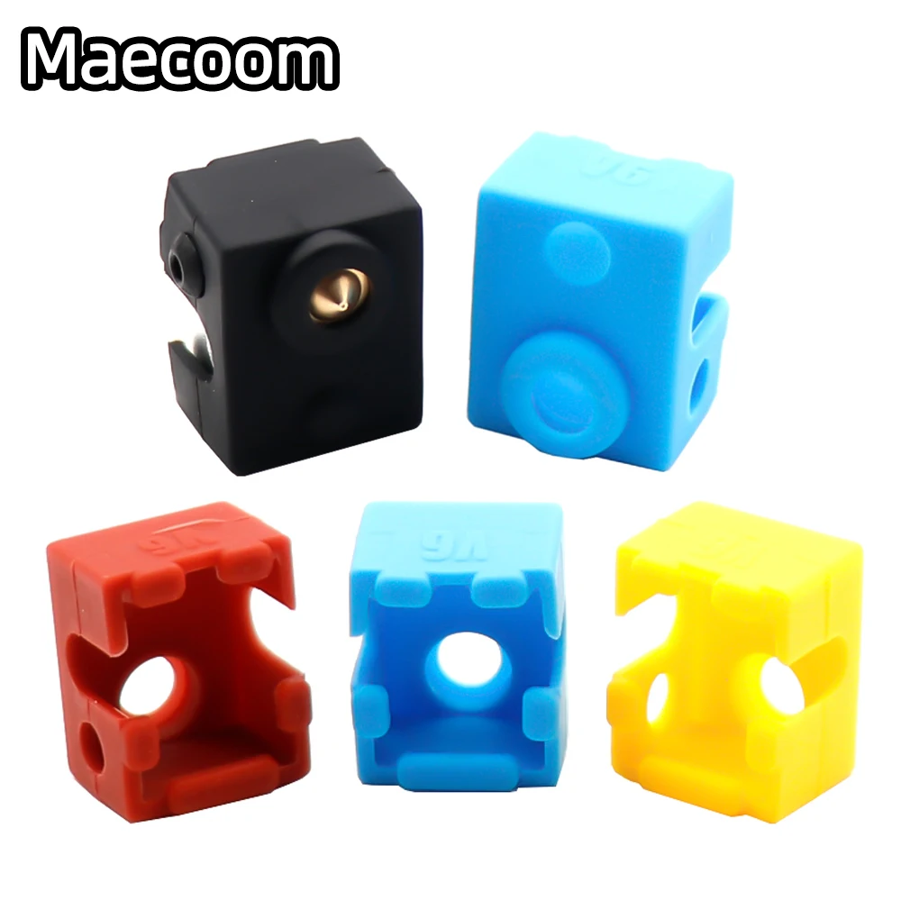 5/10pcs E3D V6 Heated Block Protective Silicone Sock Cover Case For Heated Block Warm Keeping Cover For Reprap 3D Printer Parts