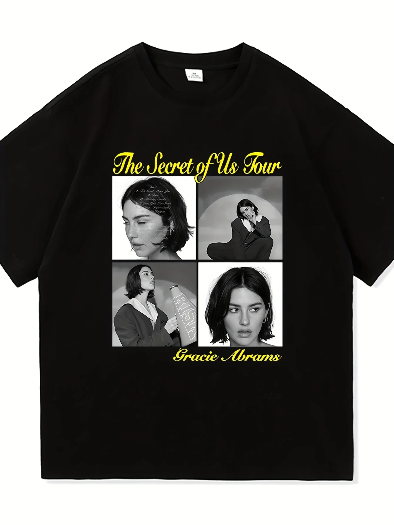 Gracie Abrams Risk The Secret of Us The Eras Tour T Shirt Men/Women Aesthetic Retro T-Shirt Unisex New Album Cotton Tees Shirts