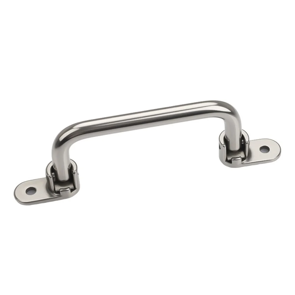 304 Stainless Steel Space Saving Folding Handle for Toolboxes Cabinet Doors and Chassis Mounting 138mm 158mm Options