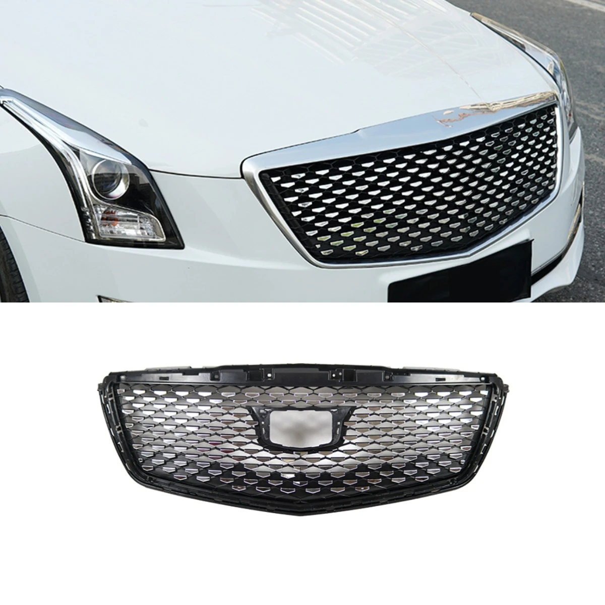 Car Front Bumper Grill Racing Grills Car Grille Body Kit For Cadillac ATS-L Car Accessories