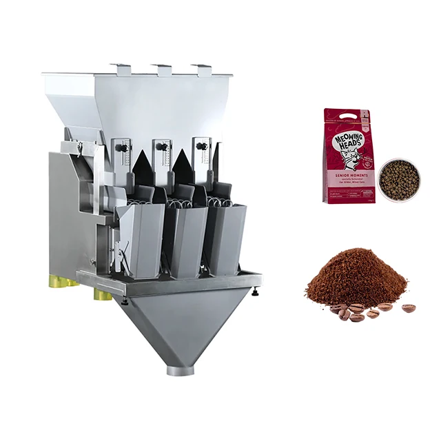 High Precision Linear Scale Powder Filling Machine Weighing 100-1000G Coffee Powder Cashew Nuts Packing Machine