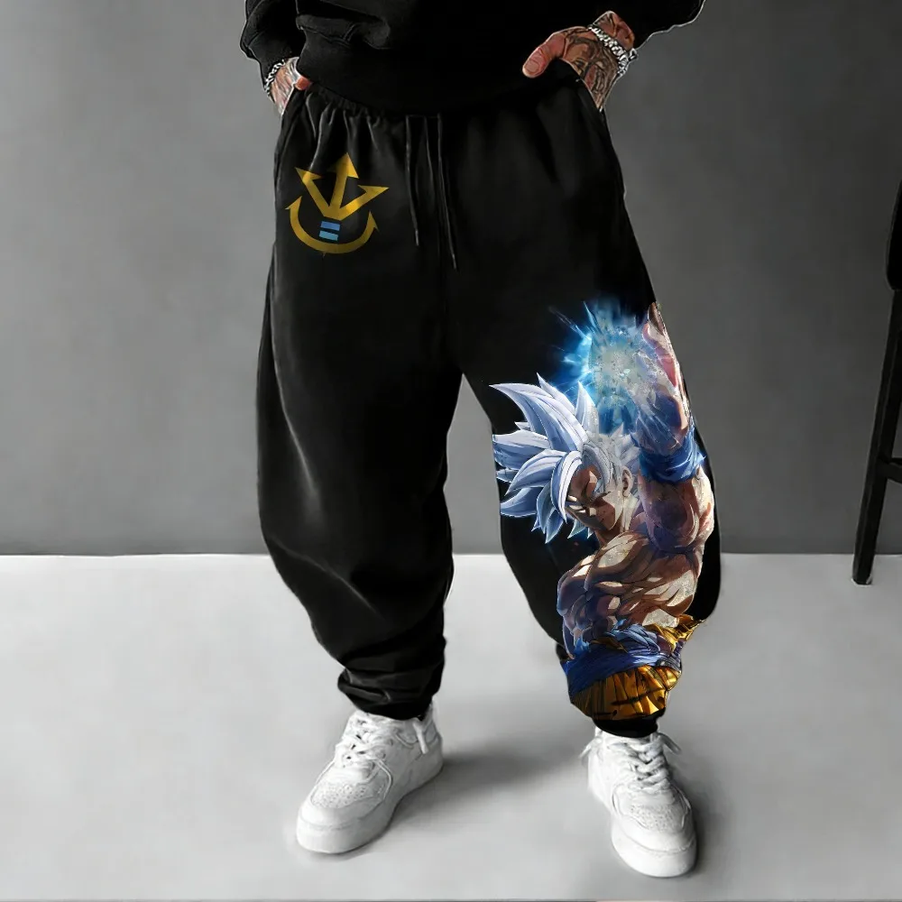 Unisex-Hose aus reiner Baumwolle, Dragon Ball Kakarotto, 2026, Sommer, neues Produkt, Harajuku-Anime-Druck, amerikanischer Hip-Hop, lockere Freizeithose