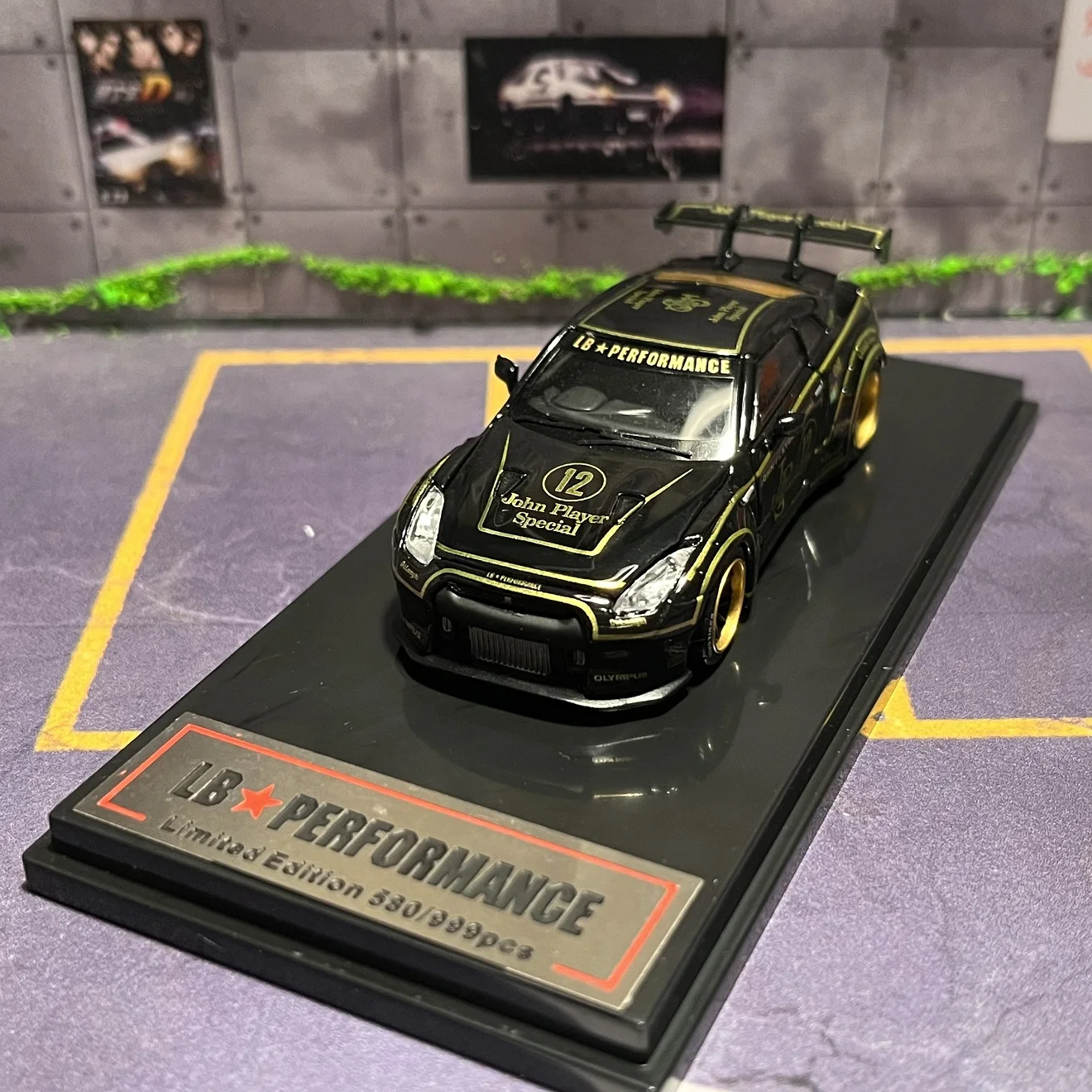 Modelo completamente aberto do carro Diecast, MC, 1:64, GTR, R35