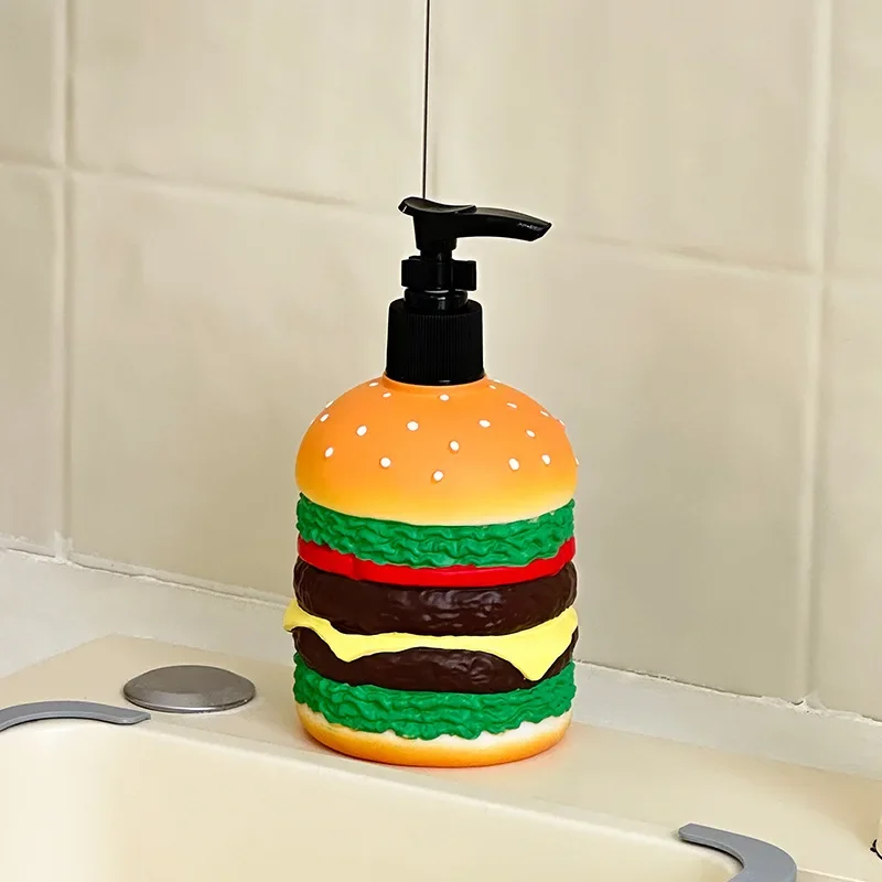 

Decoration bathroom Creative Soap Dispenser Hamburg lotion Press Bottle Shower Gel Bathroom Hand Wash Bottle Shampoo Bottle