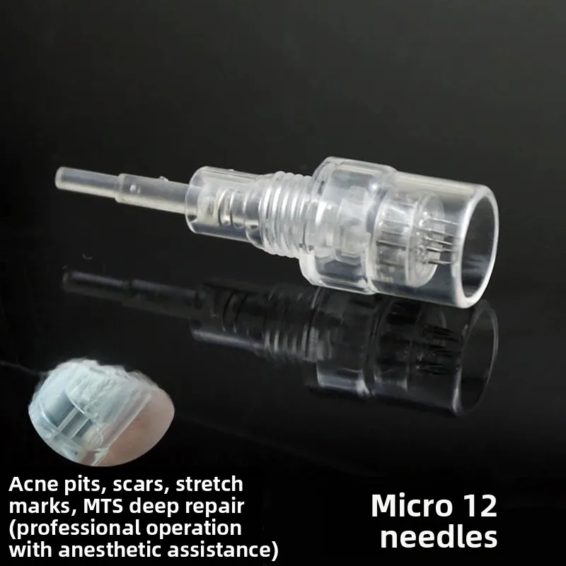 رقاقة نانو كهربائية مايكرو إبرة رئيس MTS حمض الهيالورونيك فيتامين C الحمل رمش الأساس مايكرو كريستال برغي المشبك #3