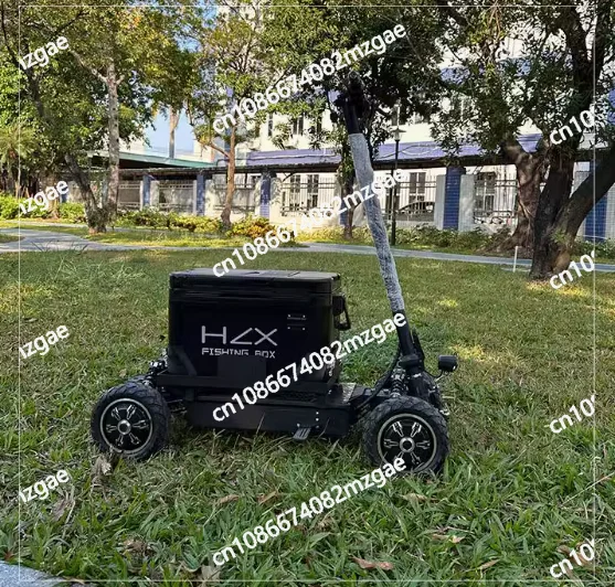 Outdoor electric four-wheel drive, outdoor fishing, black pit camping, commuting, folding scooter, strong power