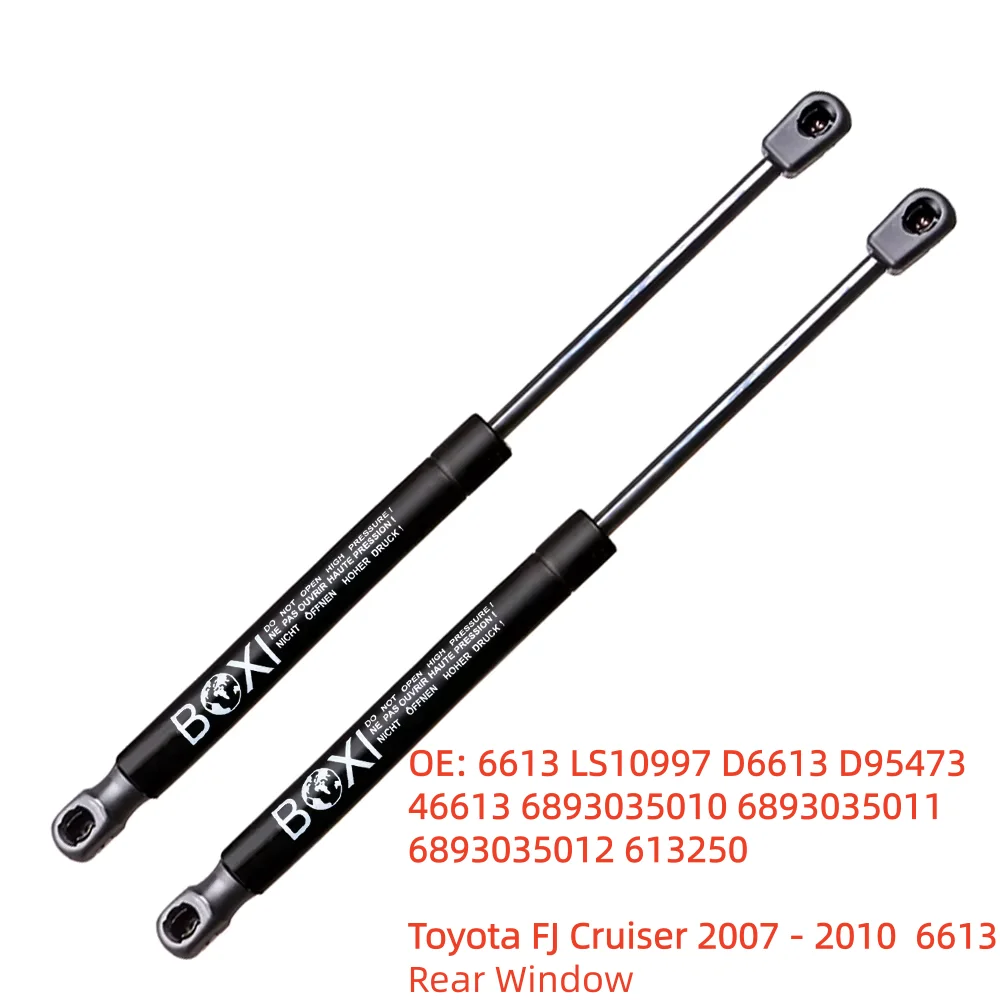 

2pcs Rear Glass Window Charged Lift Supports Struts Shocks Dampers For Toyota FJ Cruiser 2007 - 2010 6613 Lifts Gas Springs