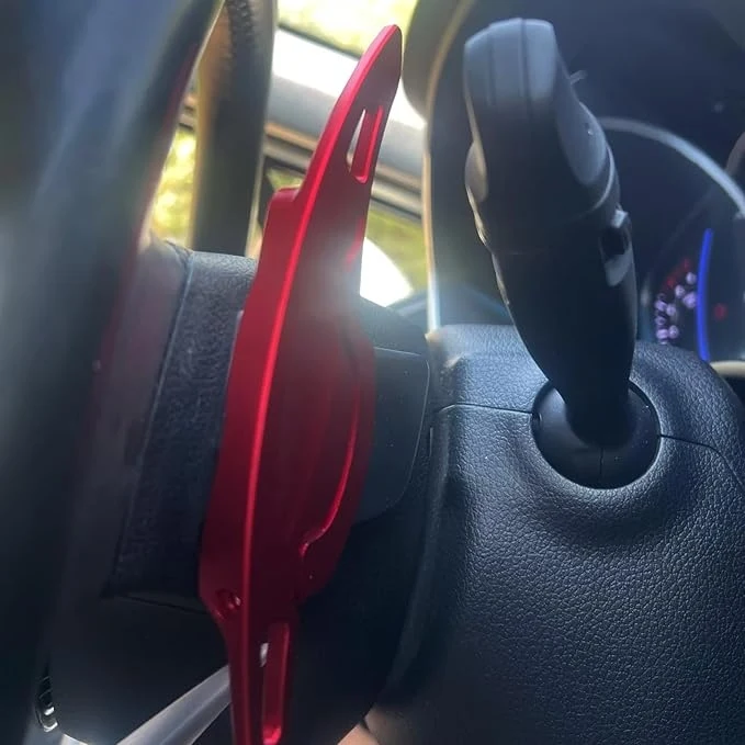 عجلة القيادة DSG التحول مجداف موسع شيفتر ملصق لشركة هيونداي سانتافي TM باليسيد LX2 2018-2021 اكسسوارات السيارات #5