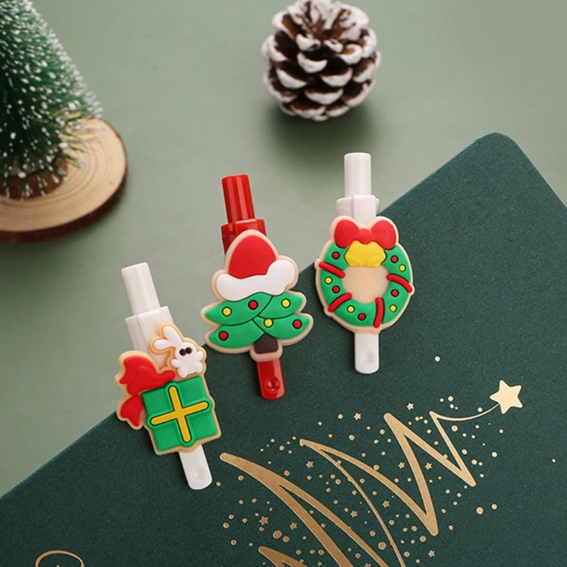 5/10 Pcs Santa Caneta gel Caneta neutra Caneta assinatura 0,5 mm Caneta diário