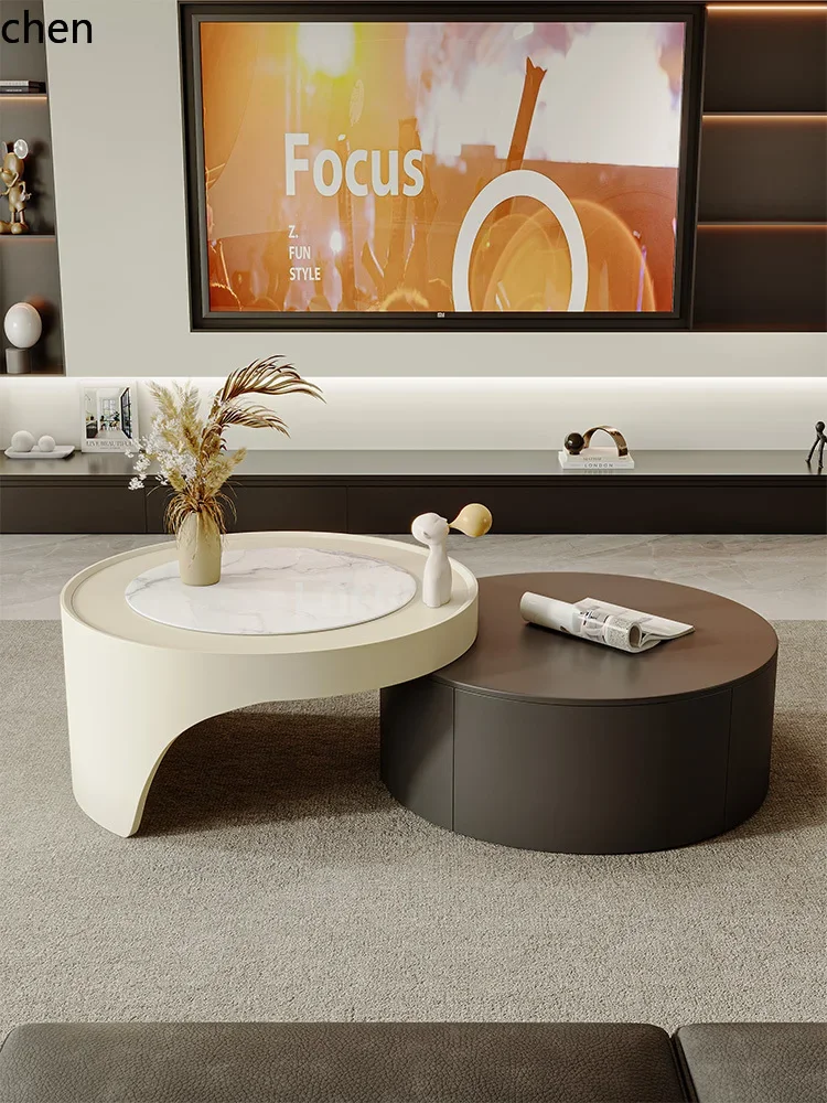 TQH-c13   Coffee Table Living Room Home Light Luxury High-end Minimalist Creative TV Cabinet