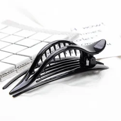 Side Slide Alligator Hair Claw 1 Piece Large Size Hair Claws Coffee and Black Hair Clip 13cm Hair Accessories for Hair RollUp