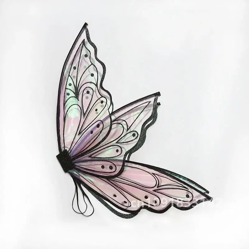 Princess Elf Fairy Wing Butterfly Wings For Kids Happy Birthday Party Decorations Costume Angel Wings Girl Performance Props