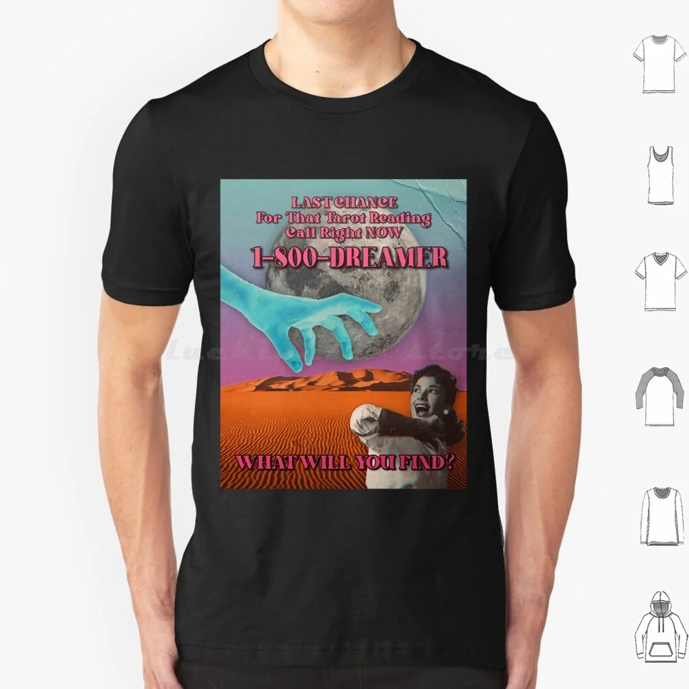 Tarot Reading Ad T Shirt 6xl Cotton Cool Tee Collage Digital Collage Collage Art Retro Futurism Retro Future Retro Faux Retro