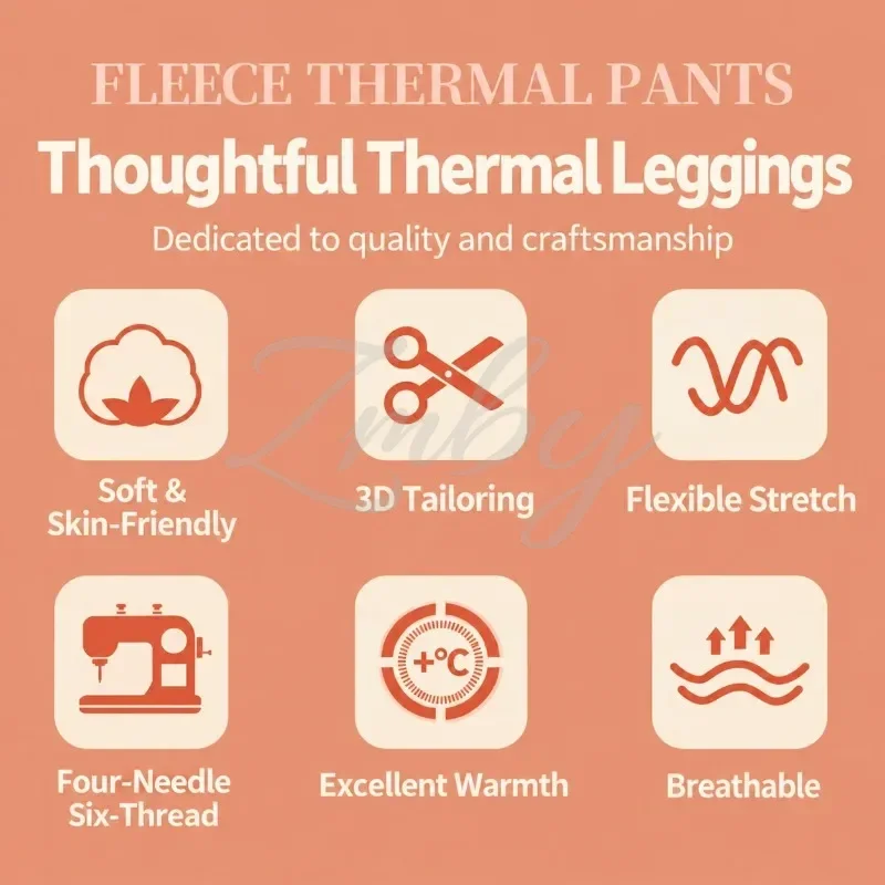 Women's Extra Thick Warm Fleece Lined Winter Leggings Elastic High Waist Thermal Pants Woman Slim Fit Solid Knit Long Trousers