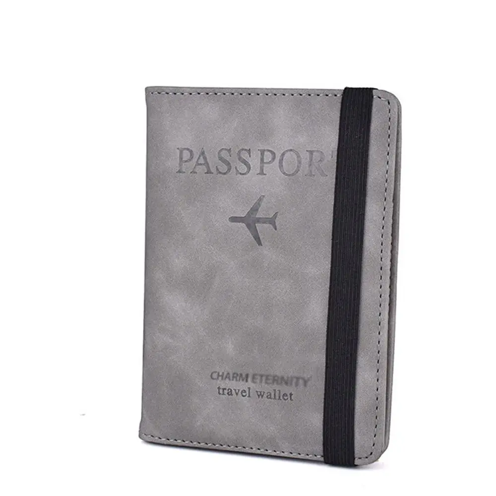 

Storage Bag Organizer Case RFID Blocking Coin Purse Wallet Document Passport Book Passport Cover Passport Holder Wallet Case