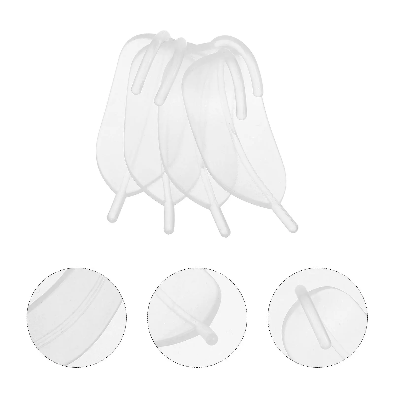 

2Pairs Reusable Clear Silicone Ear Cuffs Women Teen Girls Transparent Elf Ear Accessories for Cosplay Clear Teen Girls Ears