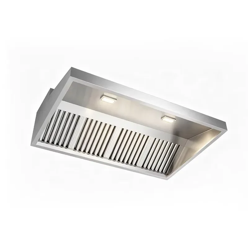 for Commercial Kitchen Stainless Steel Exhaust Hood Ventilation System Restaurant Hotel Catering Range Hood Extractor Fan