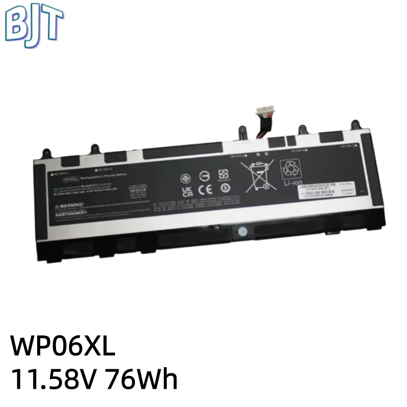 

11.58V 76Wh Laptop Battery WP06XL HSTNN-IB9Z M64308-171 For HP Elitebook 830 840 860 865 G9 ZBook Firefly 16 G9 Lithium-ion