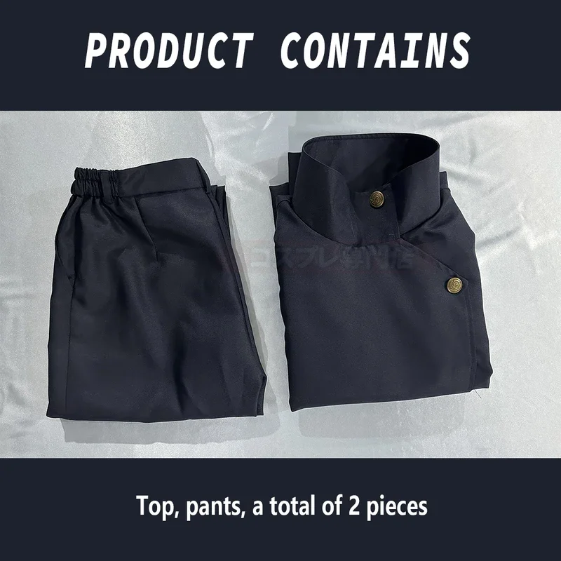 هولون-جوجوتسو jjjk مانغا أنيمي تأثيري زي مع شعر مستعار ، فوشيغورو ميغومي ، سترة زرقاء داكنة ، السراويل ، الزي الرسمي ، شبكة الورد ، الاصطناعية ، هالوين