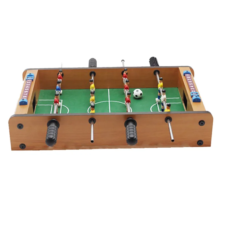 DELAM-Children's Table Football Table Wooden Tabletop Educational Mini Indoor Table Football Set Camping Essential
