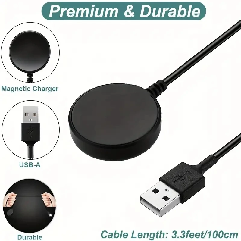 Magnetic Watch Wireless Charger For Samsung Galaxy Watch 3/4/5 Active 2 Portable USB Type C PD Cable Fast Charging Dock Station image 5