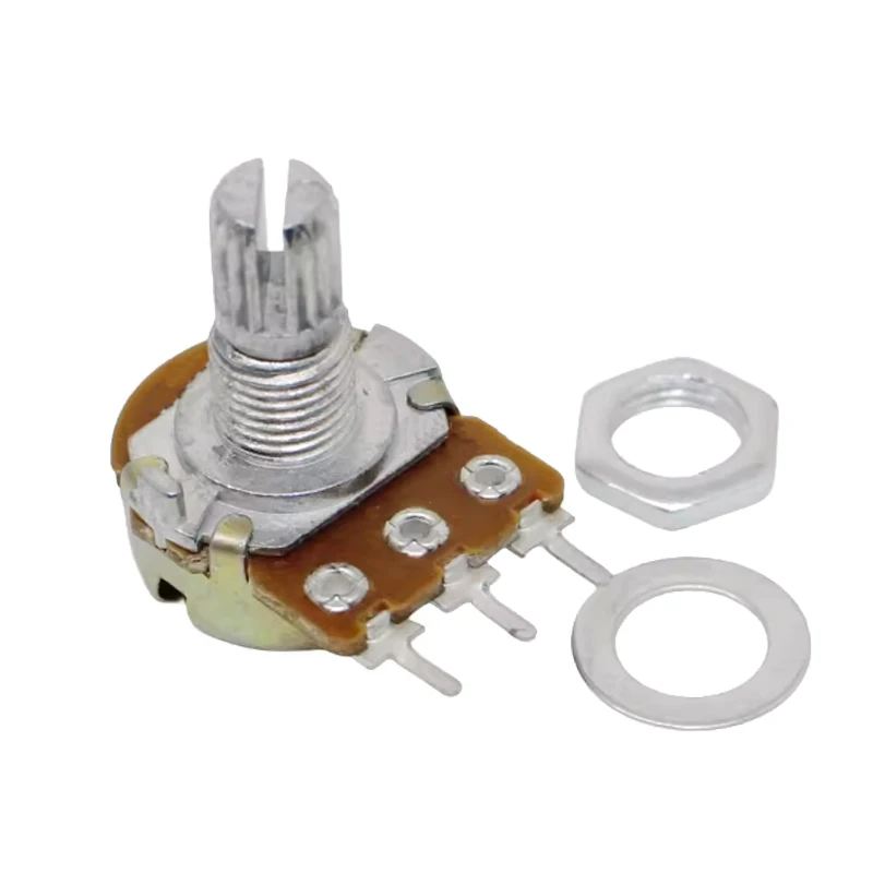 10pcs 3pin 6pin 15mm B1K B2K B5K B10K B20K B50K B100K B250K B500K B1M Potentiometer WH148 1K 2K 5K 10K 20K 50K 100K 250K 500K 1M