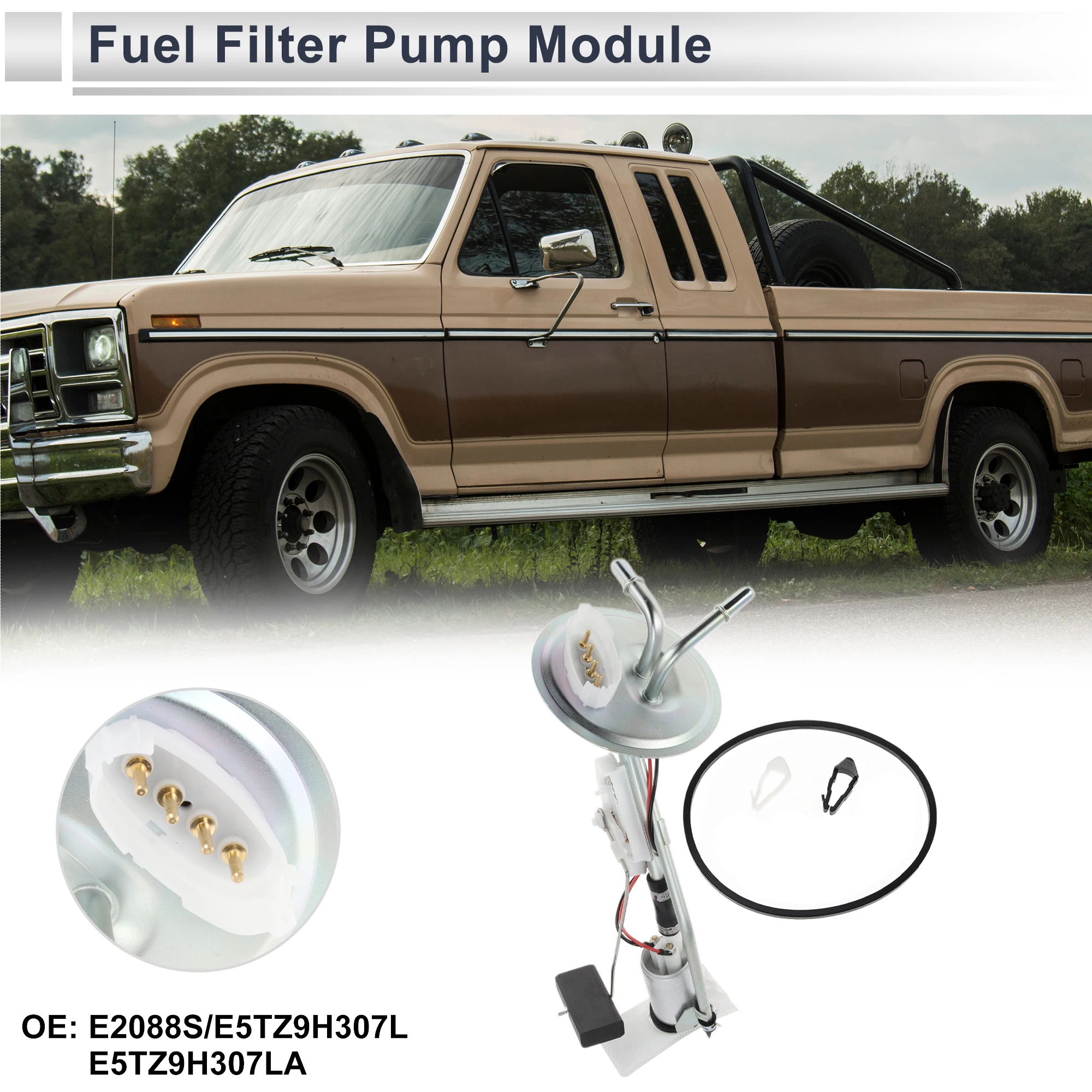 

Электрический топливный насос X Autohaux в сборе для Ford F250 F350 1985-1986 7,5 л, модуль топливного фильтра с блоком отправки E5TZ9H307L/E2088S