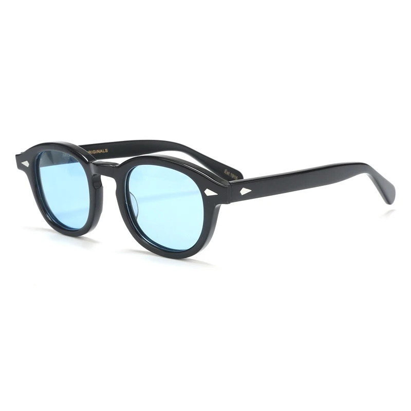 Johnny Depp Sonnenbrille für Herren und Damen, polarisierte Sonnenbrille im Lemtosh-Stil, Marken-Vintage-Acetat-Rahmen für Herrenbrillen
