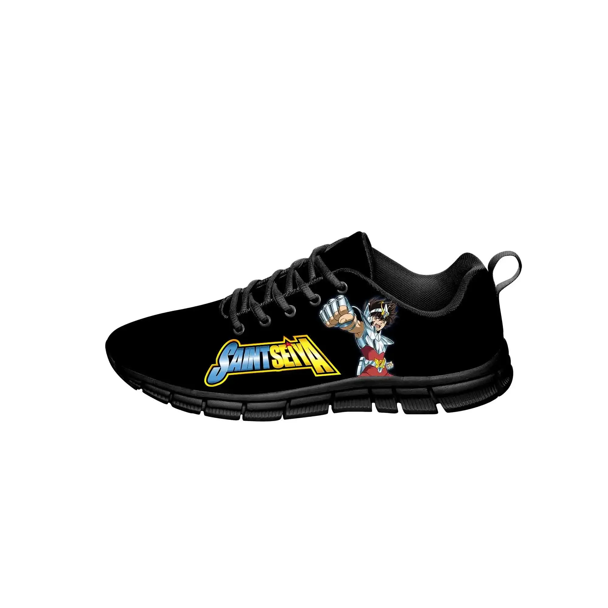 Japanese Anime Saint Seiya Sneakers Mens Womens Teenager Hot Fashion Casual Cloth Shoes Canvas 3D print Cosplay Lightweight shoe