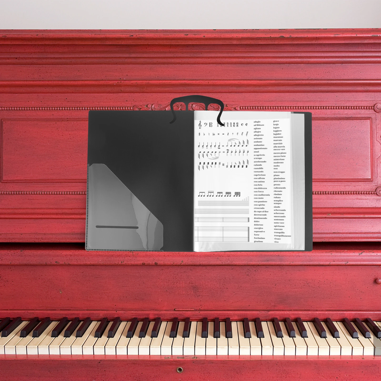 

4Pcs Sheet Music Holder Clip M Shaped Iron Craftsmanship Suitable for Various Instruments Sheet Music Holder Clip