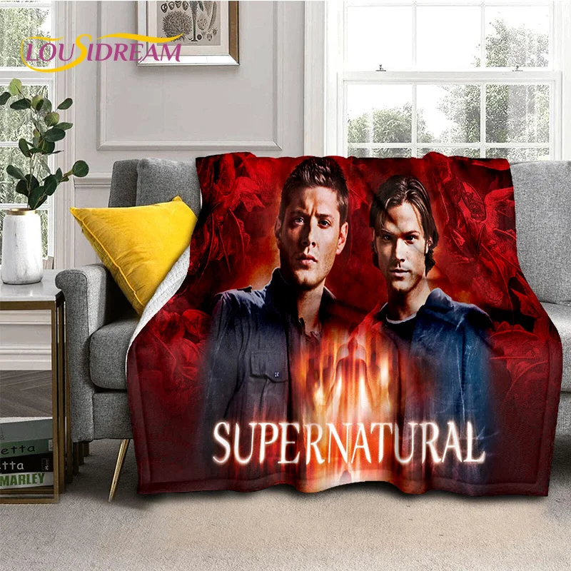 Mantas de franela suave 3D Supernatural Dean Sam, manta cómoda para camas de Picnic, sofá, regalo para el hogar y el dormitorio, lo último