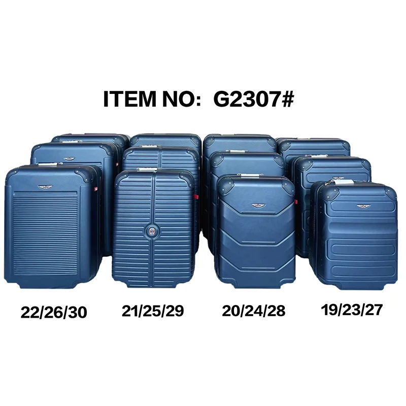 Free customized finished luggage set abs suitcase Travelling hard Trolley Suitcases  bag 