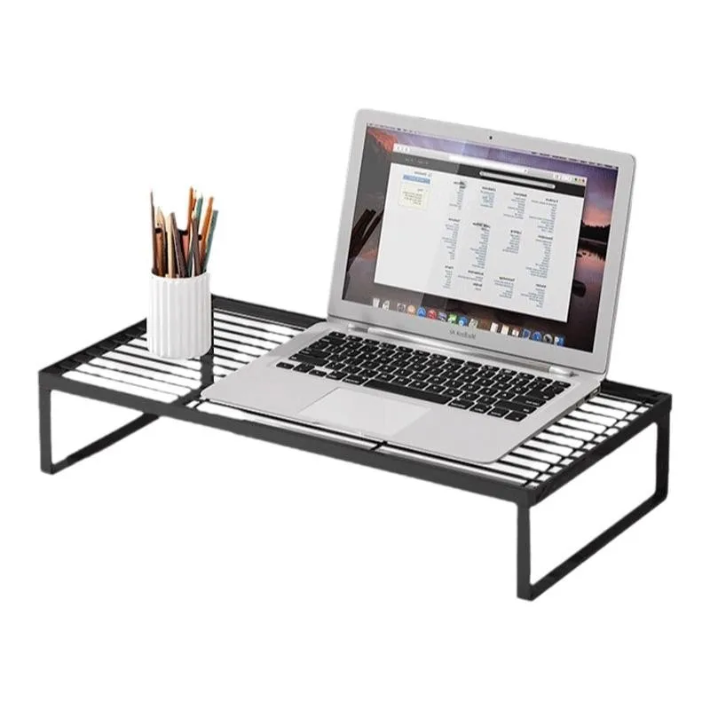 Laptop Stand Dormitory Storage Heat Dissipation Barbecue Rack Desktop Height Increase Computer Height Increase Stand