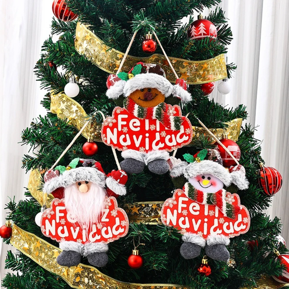 

New Christmas Decoration Santa Claus Snowman Deer Pendant Shopping Mall Hotel and Home Decoration Christmas Tree Pendant Gift