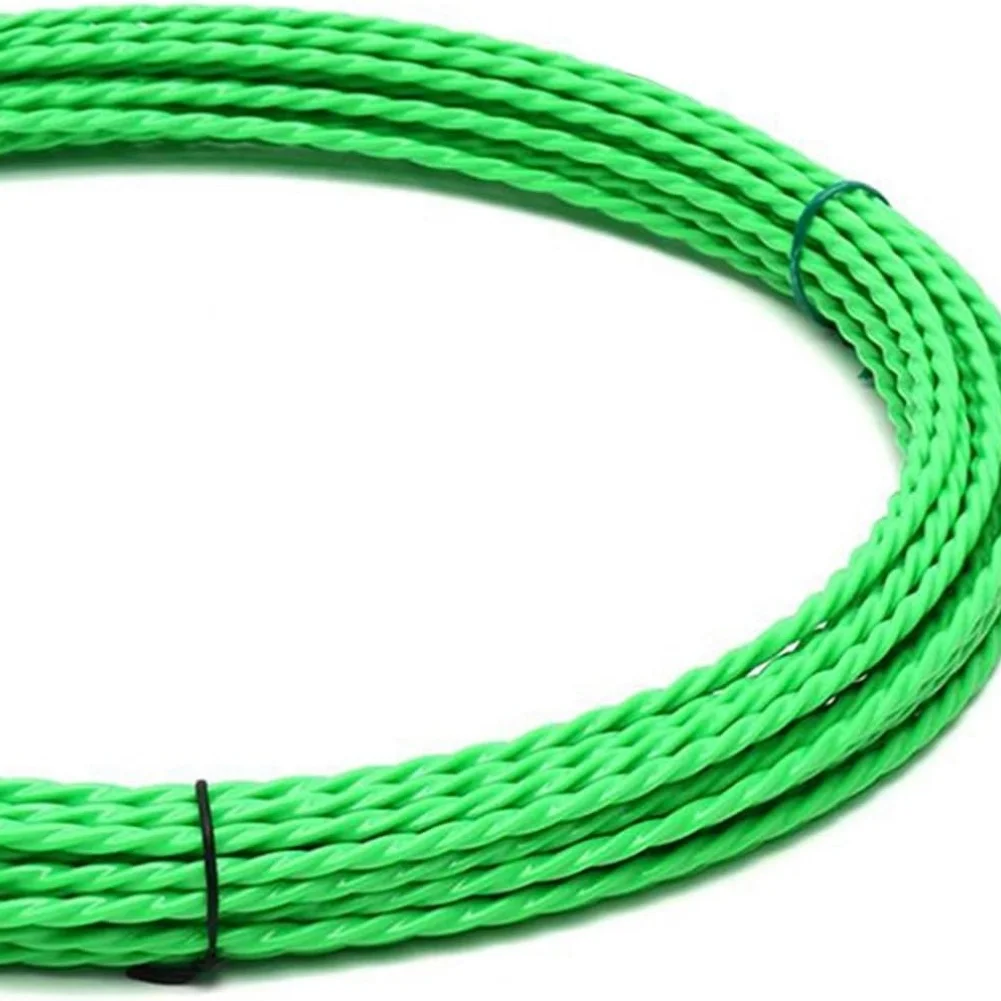 Polyester Cable Retraction Wire Puller with Multiple Head Designs Flat Round Pulley for Use 10/20/30/50M Green