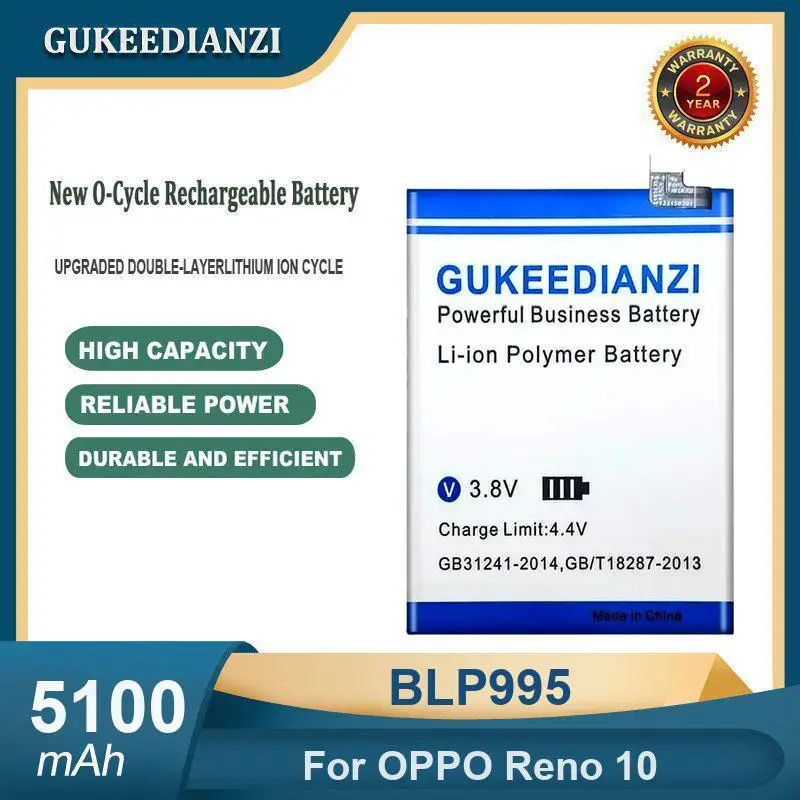 بطارية لهاتف اوبو رينو 10 10X زووم رينو 10 CPH1919 PCCM00 BLP705 BLP995 سعة عالية