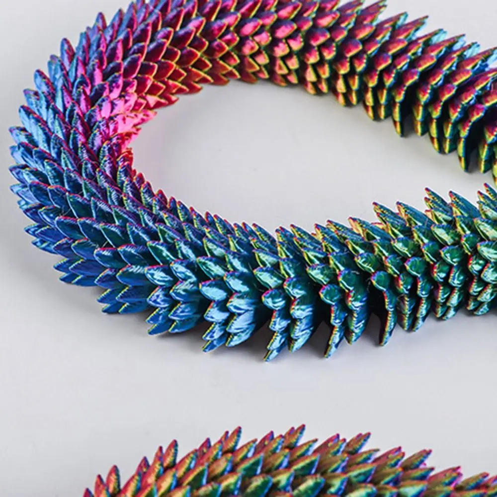 Realistic 3D Printed Snake Multicolor 30/45/60cm Simulated Snake Ornament Home Decor Rotatable Animal Simulation Model