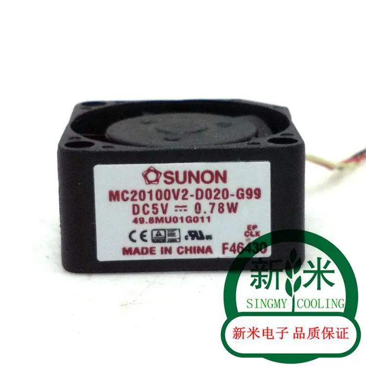 

НОВЫЙ SUNON MC20100V2-D020-G99 5 В 0,78 Вт 2010 миниатюрный микровентилятор охлаждения