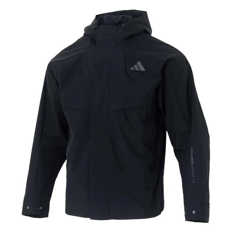 

Куртка Adidas, мужская и женская тканая флисовая куртка для пар, ветрозащитная свободная спортивная одежда с капюшоном Kb7624