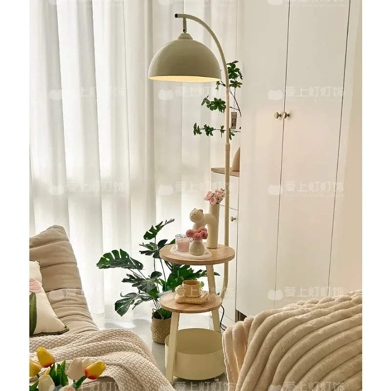 Wireless Charging Led Floor Lamps for Living Room Sofa Corner Decor Standing Lamp Bedroom Nightstand All-in-One Bedside Lights