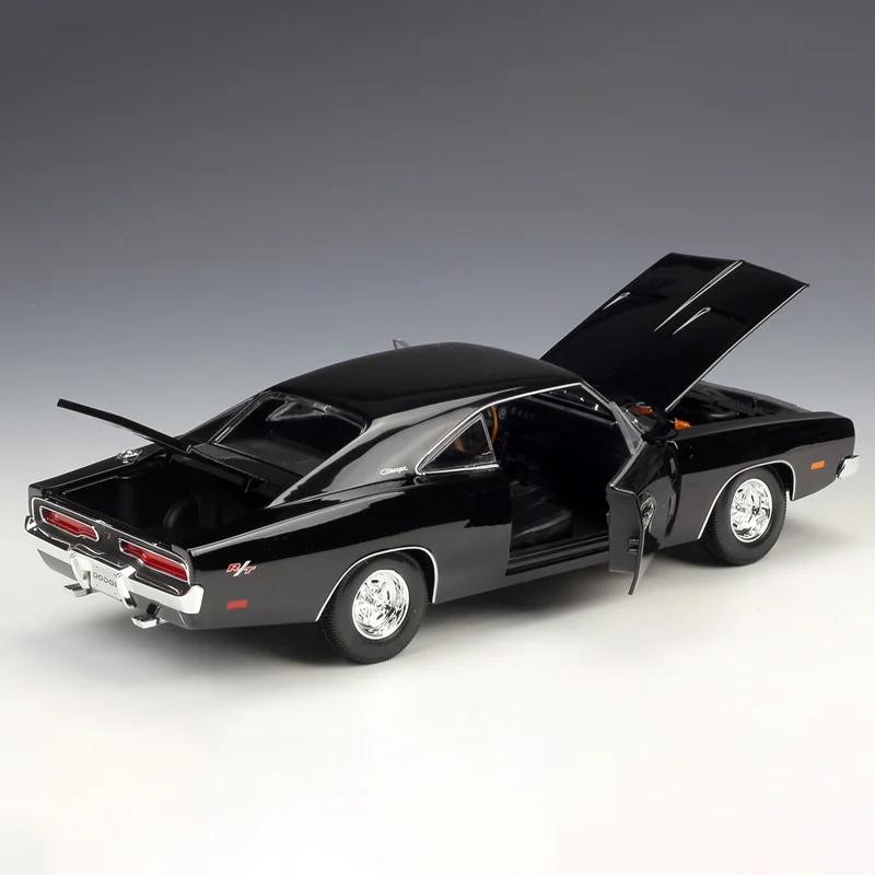 Maisto Scale 1:18 Dodge Charger 1969 Dodge Charger R/T Mock-up Alloy Cars Toy Motor Vehicle Diecast Metal Model Gift for Boys