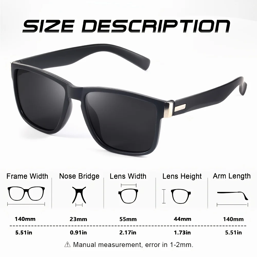 Großhandel 1-2 Stück Unisex Quadratische Vintage Sonnenbrillen Bekannte Marken-Sonnenbrillen Polarisierte Sonnenbrillen Oculos Feminino – Detail 2