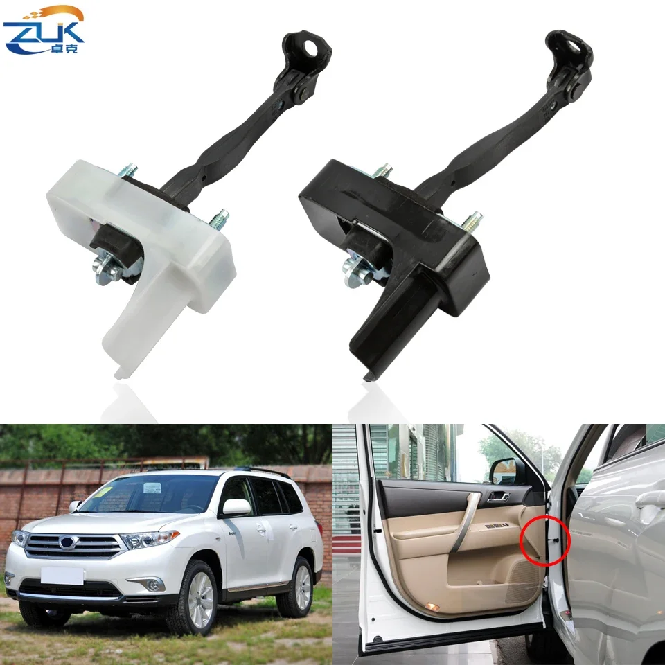 ZUK Door Check Strap Stopper Jam Hinge Arm For Toyota Highlander GSU4 ASU4 2009 2010 2011 2012 2013 2014 68610-0E031 68630-0E031