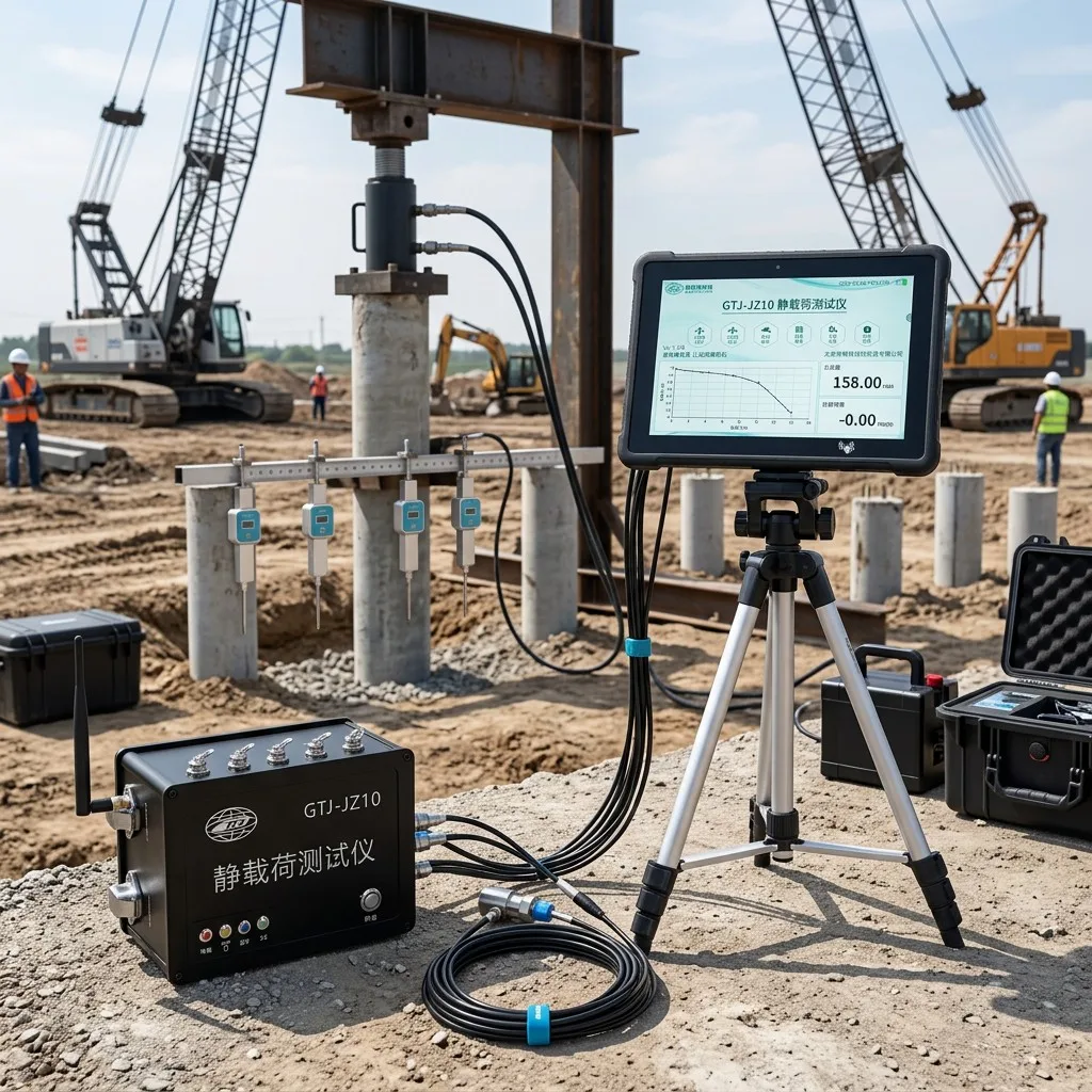 Automatic Pile Foundation Bearing Capacity Wireless Static Load Tester for Axial Compressive Static Load Tests
