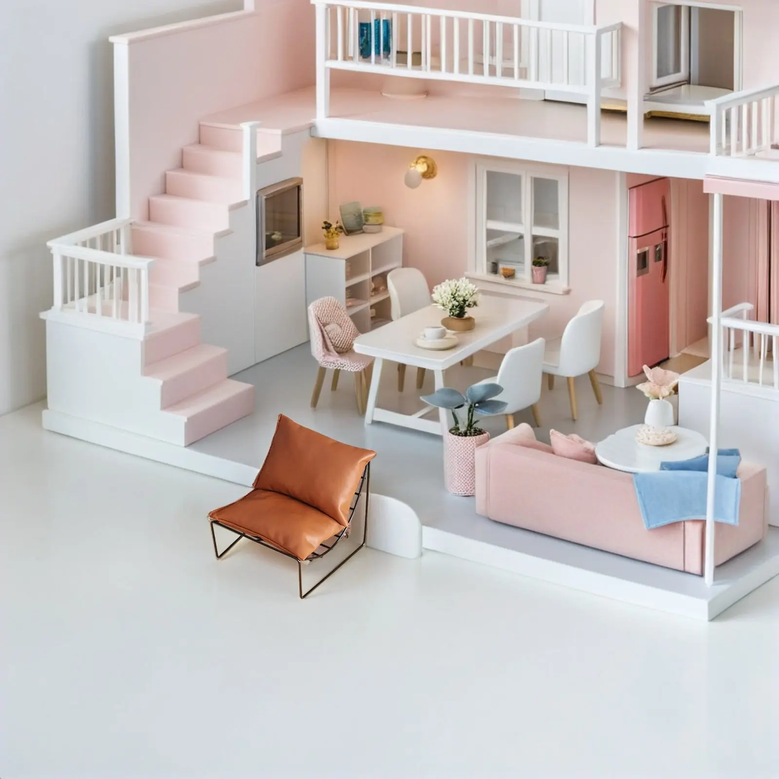 

Miniature Chair Alloy Mini Furniture Accessories Mini House Decoration Miniature House Furniture Chair