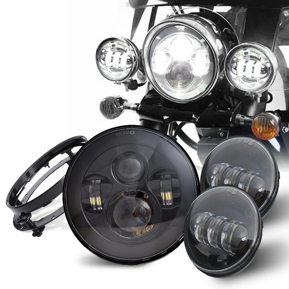 7 inch Moto LED Headlight + 4-1/2