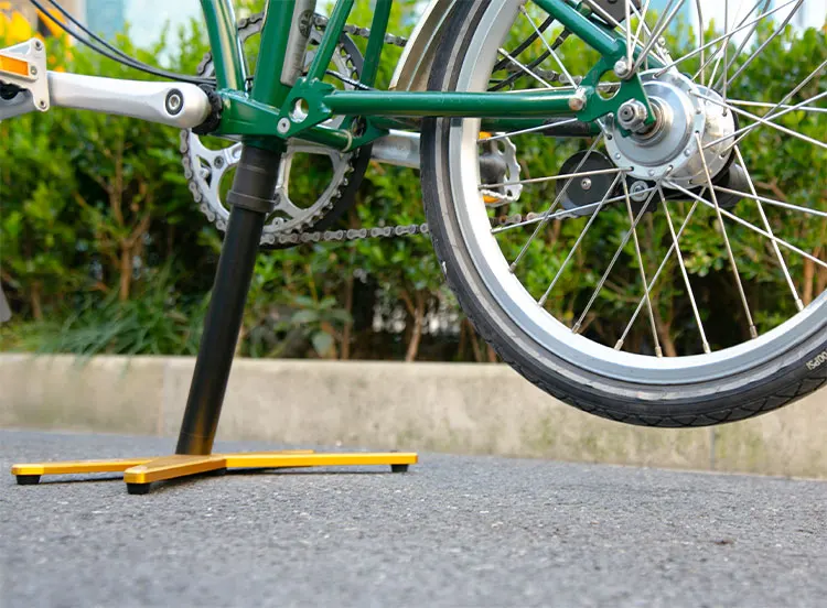 AXI Klappbarer Fahrrad-Parkständer, glatt, für Brompton Pline Cline Debugging Dahon P8, Aluminiumlegierung, CNC-Basis – Detail 14