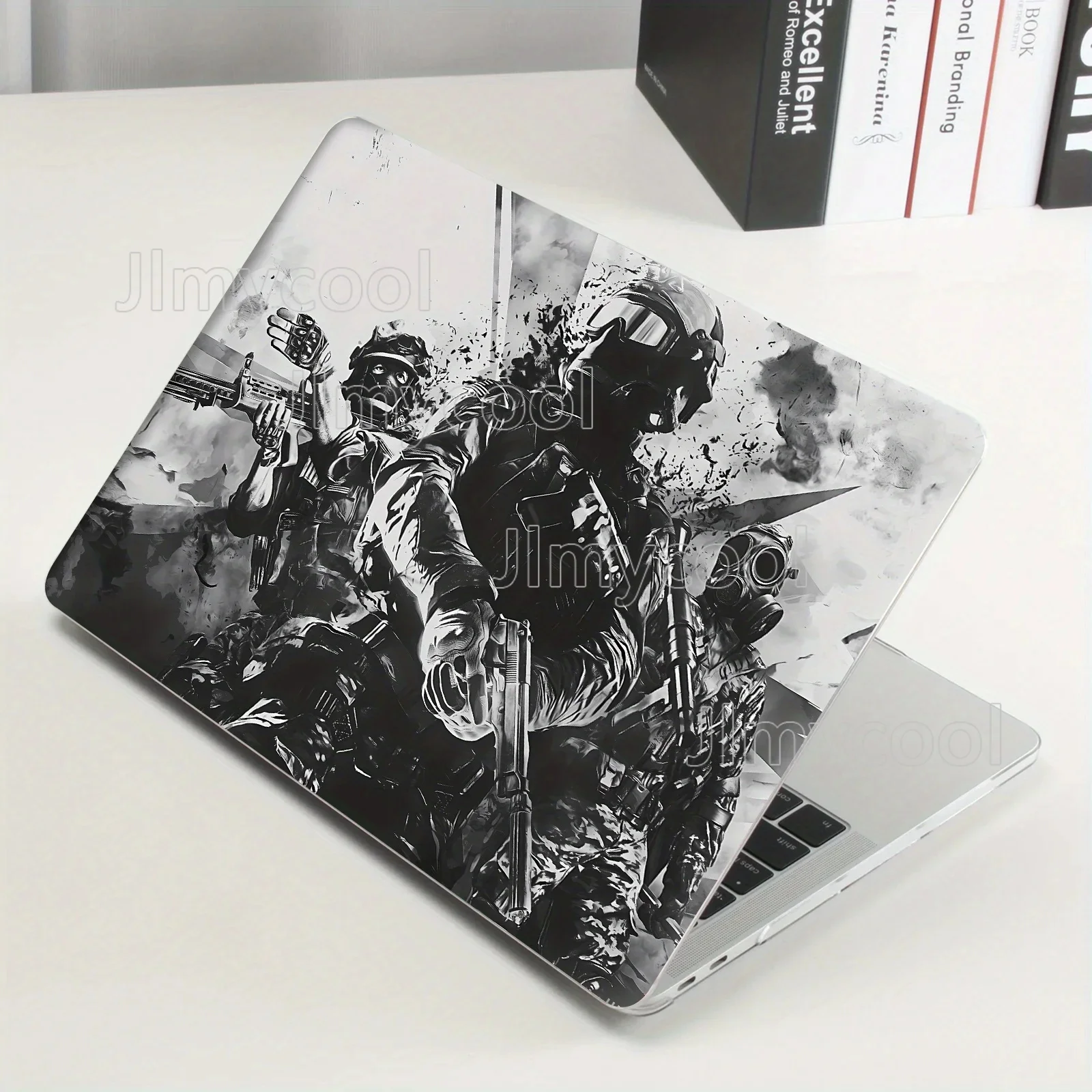 

2 Tactical Style Rendered Laptop Stickers Self Adhesive Removable Colorful fits for 12-15.6 Laptop Laptop Non Reusable Decal