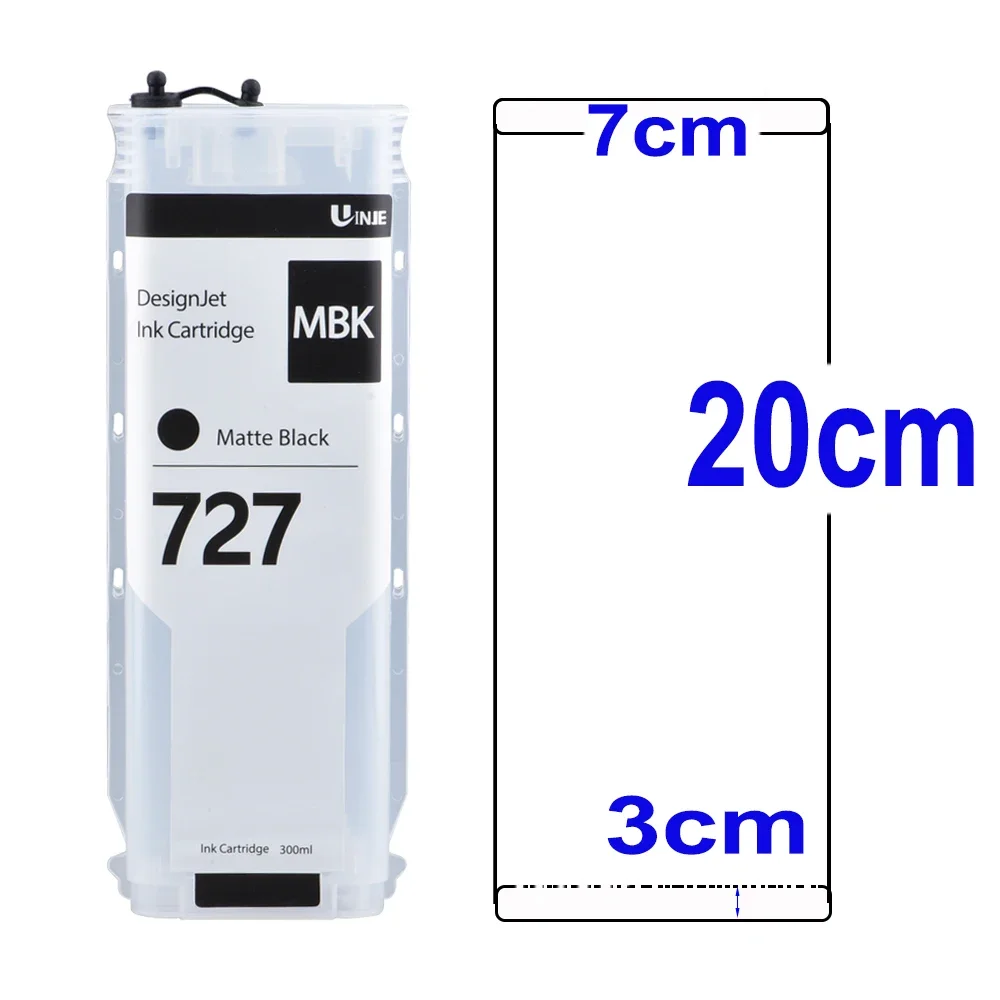 Imagem -03 - Cartucho de Tinta Recarregável com Chip Permanente hp 727 727xl hp Designjet T920 T930 T1530 T2500 T2530 T1500 Impressora 300ml