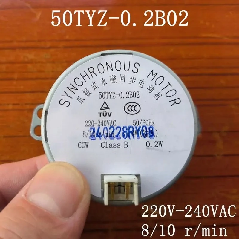 WZ-1PCS for Heater Claw Pole Permanent Magnet Synchronous Motor 50TYZ-0.2B02 220V-240VAC 8/10 r/min parts